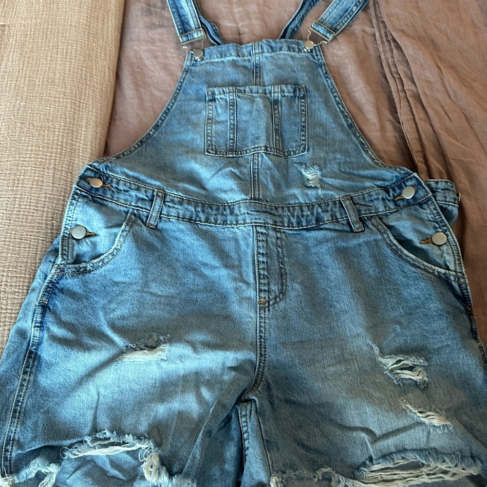 Ripe Maternity Denim Overalls - Size L